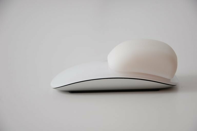 The Apple Magic Mouse with the MMFixed attached